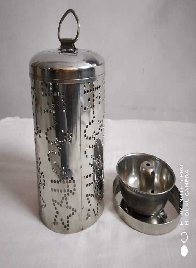 Va Sun Ethnic Stainless Steel Akhand Jyot Diya, Made in India, by S K Metal - Image 3